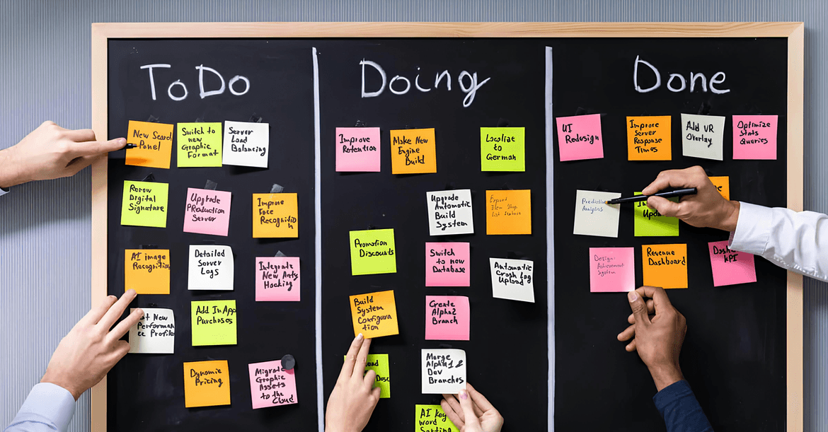 Project management board placeholder